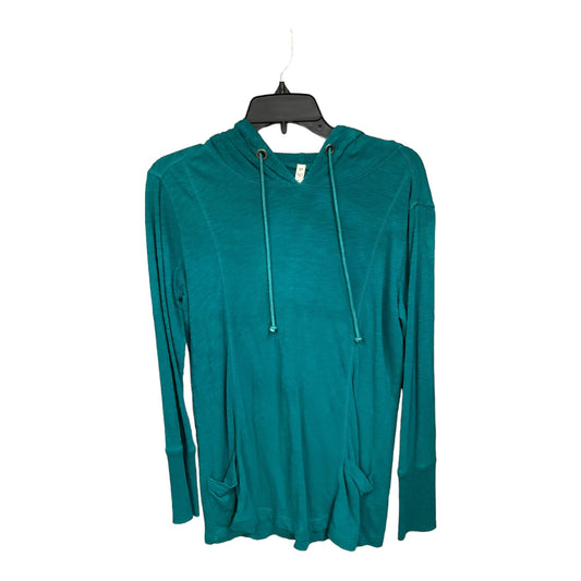 Turquoise Top Long Sleeve Jag, Size Petite   Small
