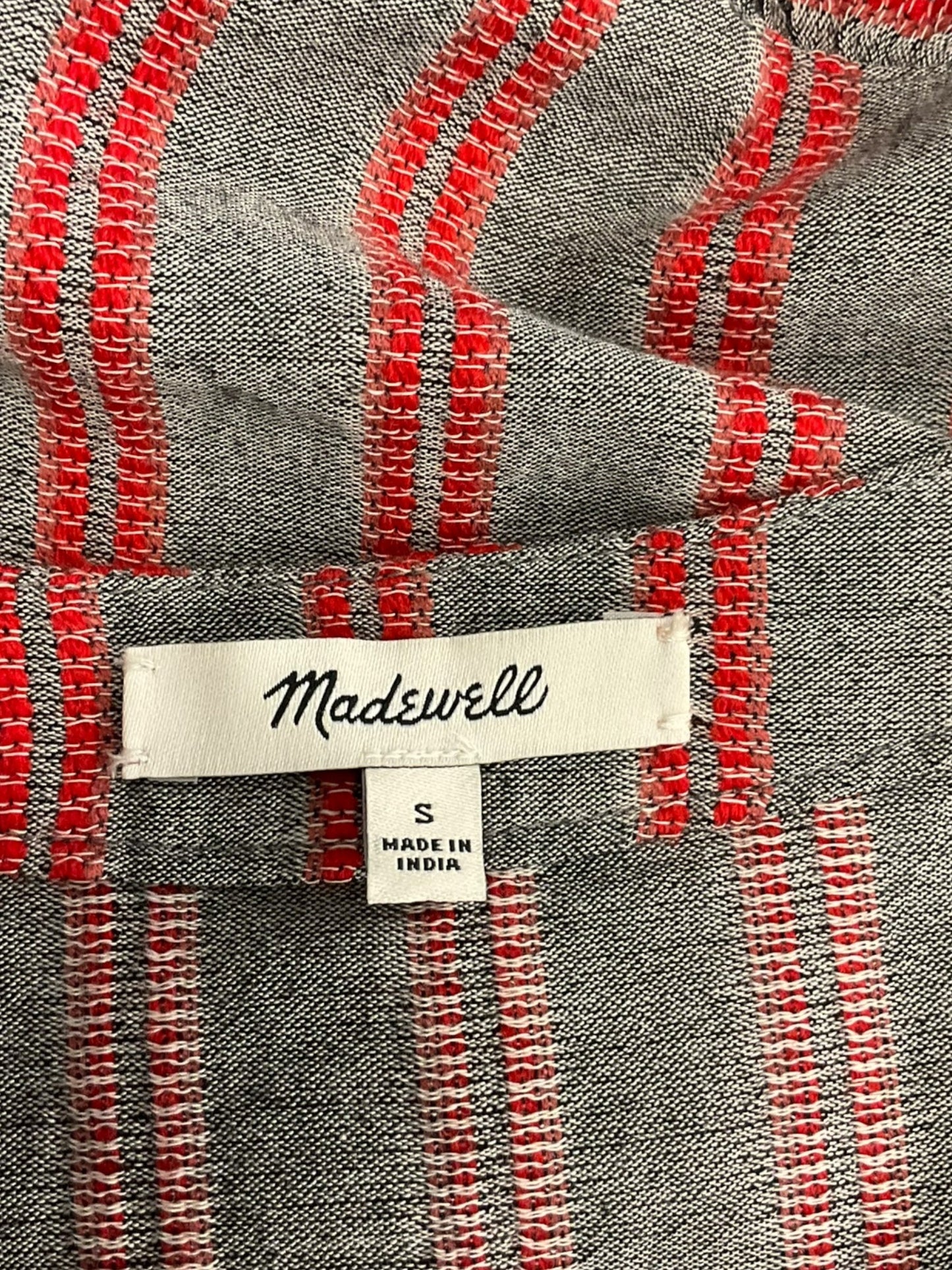 Top 3/4 Sleeve By Madewell In Scarlet Grey, Size: S