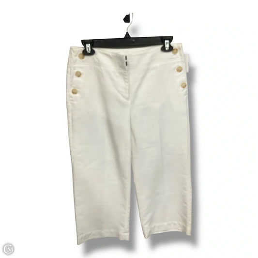 Capris By Loft In White, Size: 4p