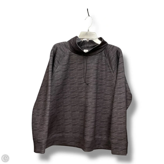 Athletic Top Long Sleeve Collar By Livi Active In Black, Size: 2x