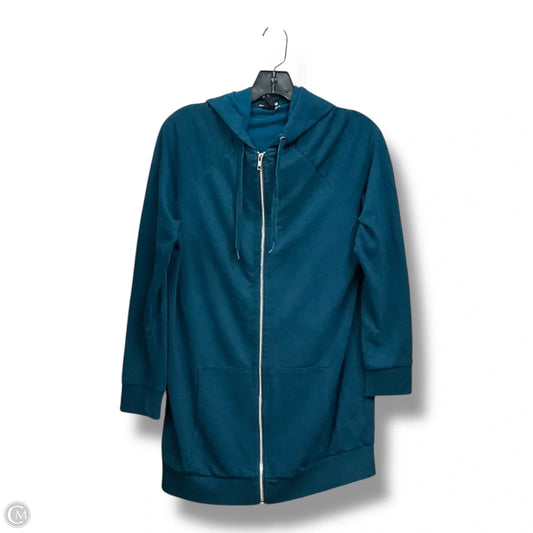 Jacket Shirt By H&m In Teal, Size: S