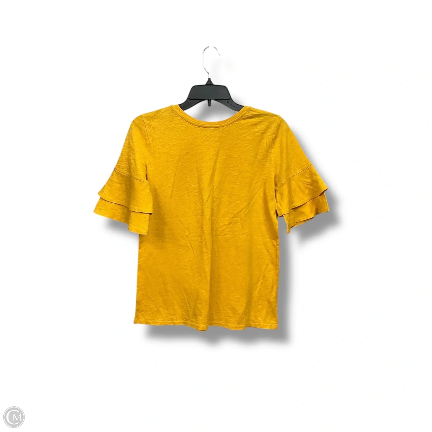 Top Short Sleeve Basic By Loft In Yellow, Size: Xs