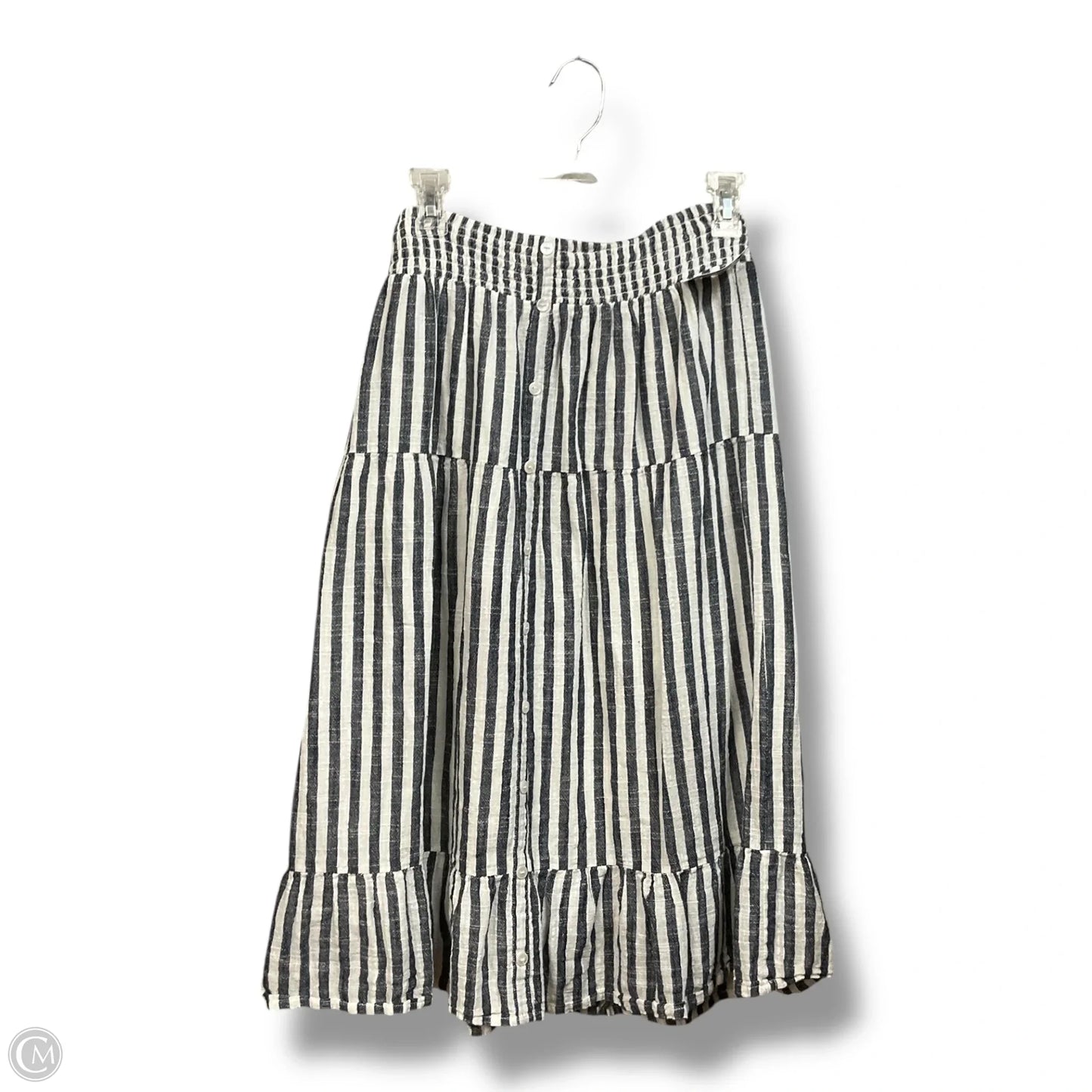 Skirt Maxi By Mlle Gabrielle In Striped Pattern, Size: L