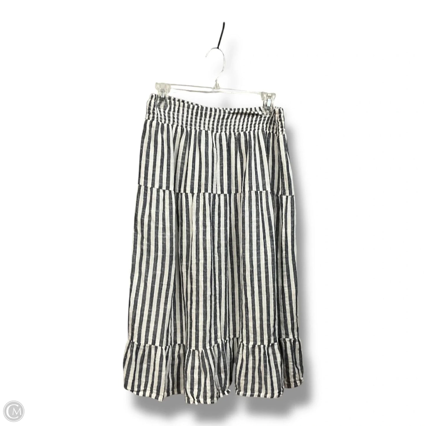 Skirt Maxi By Mlle Gabrielle In Striped Pattern, Size: L