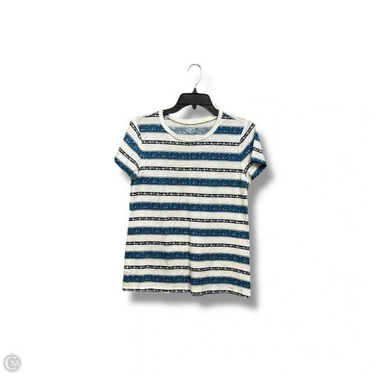 Top Short Sleeve By Loft In Multi-colored, Size: Xs
