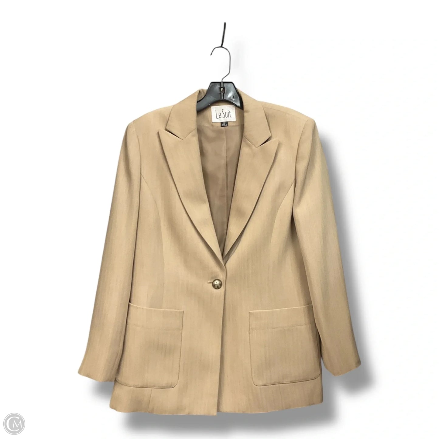 Blazer By Le Suit In Tan, Size: L