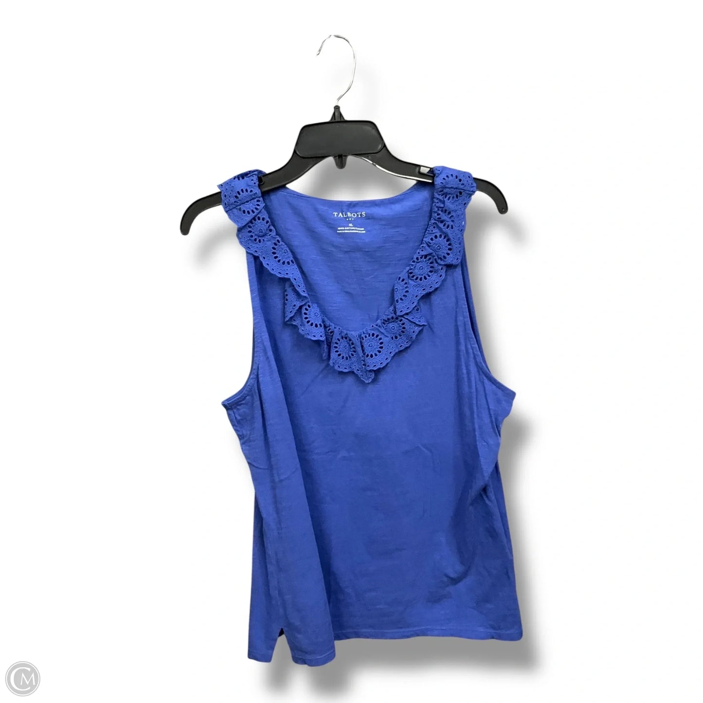Top Sleeveless By Talbots In Blue, Size: Xl