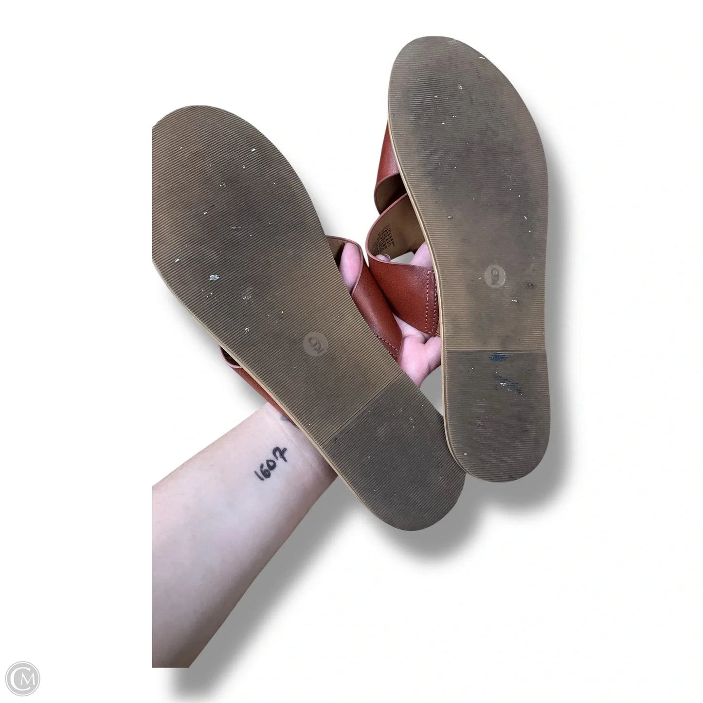 Sandals Flats By Universal Thread In Brown, Size: 9