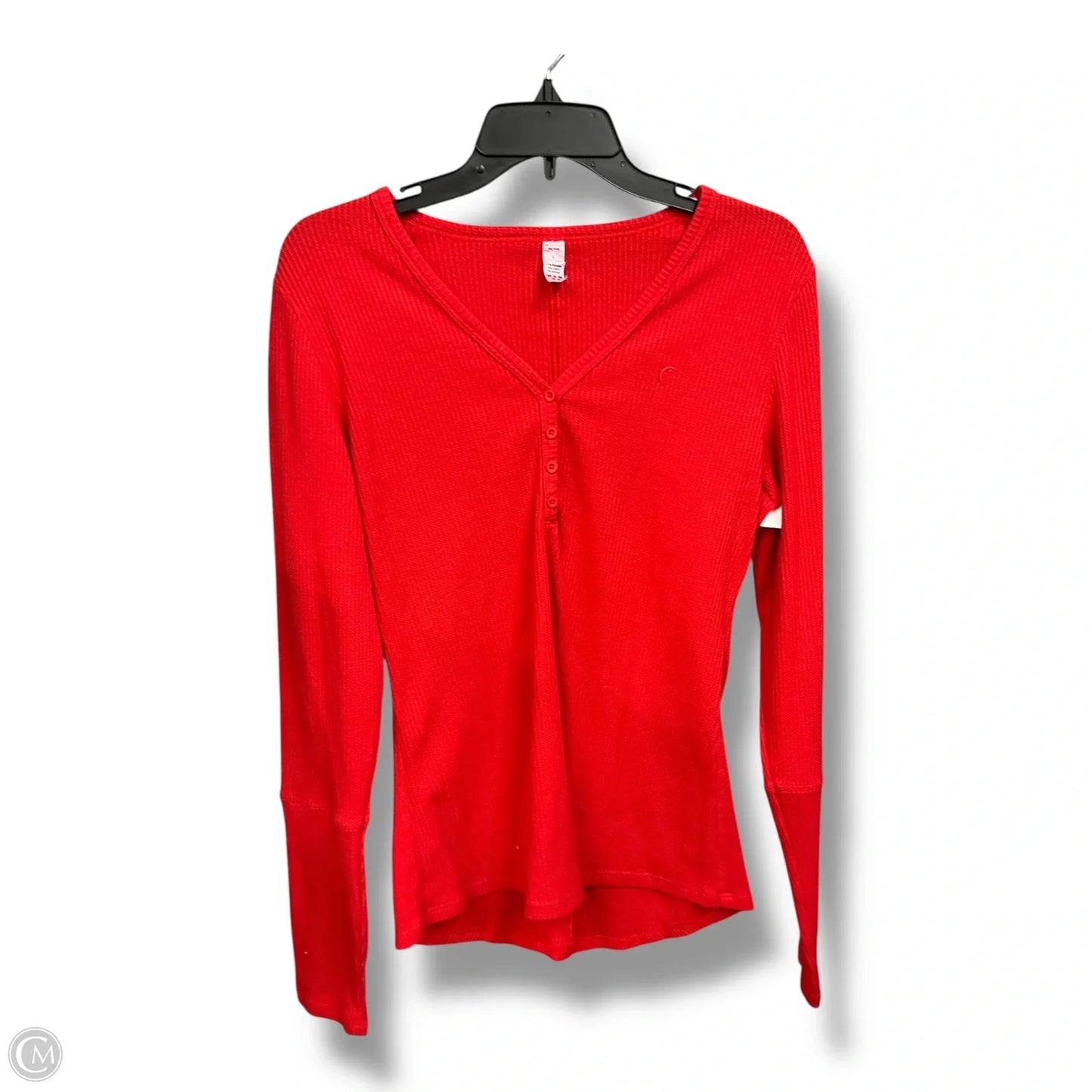 Athletic Top Long Sleeve Crewneck By Zyia In Red, Size: L