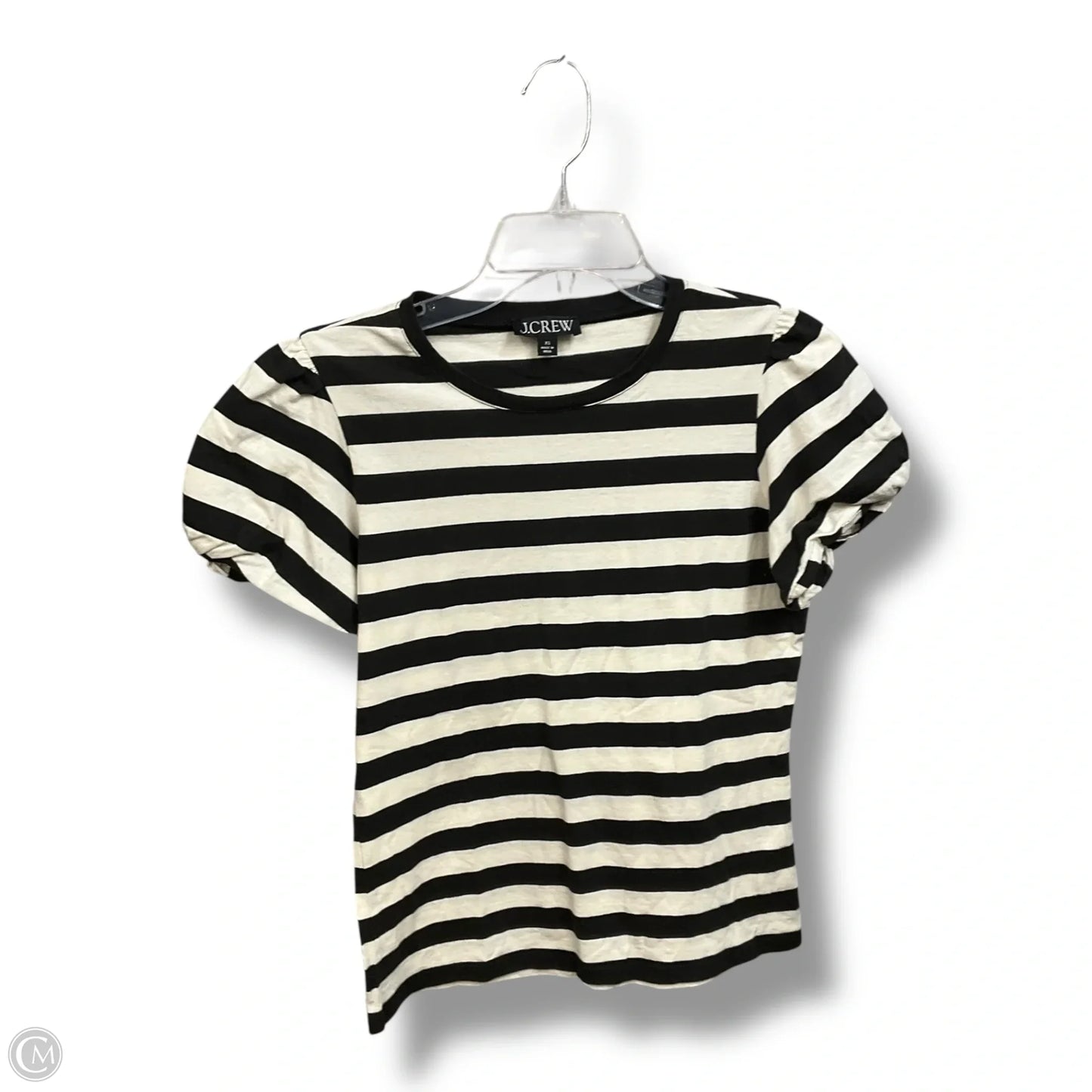Top Short Sleeve By J. Crew In Striped Pattern, Size: Xs