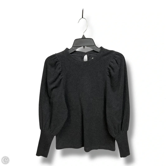 Top Long Sleeve By Madewell In Black, Size: Xs