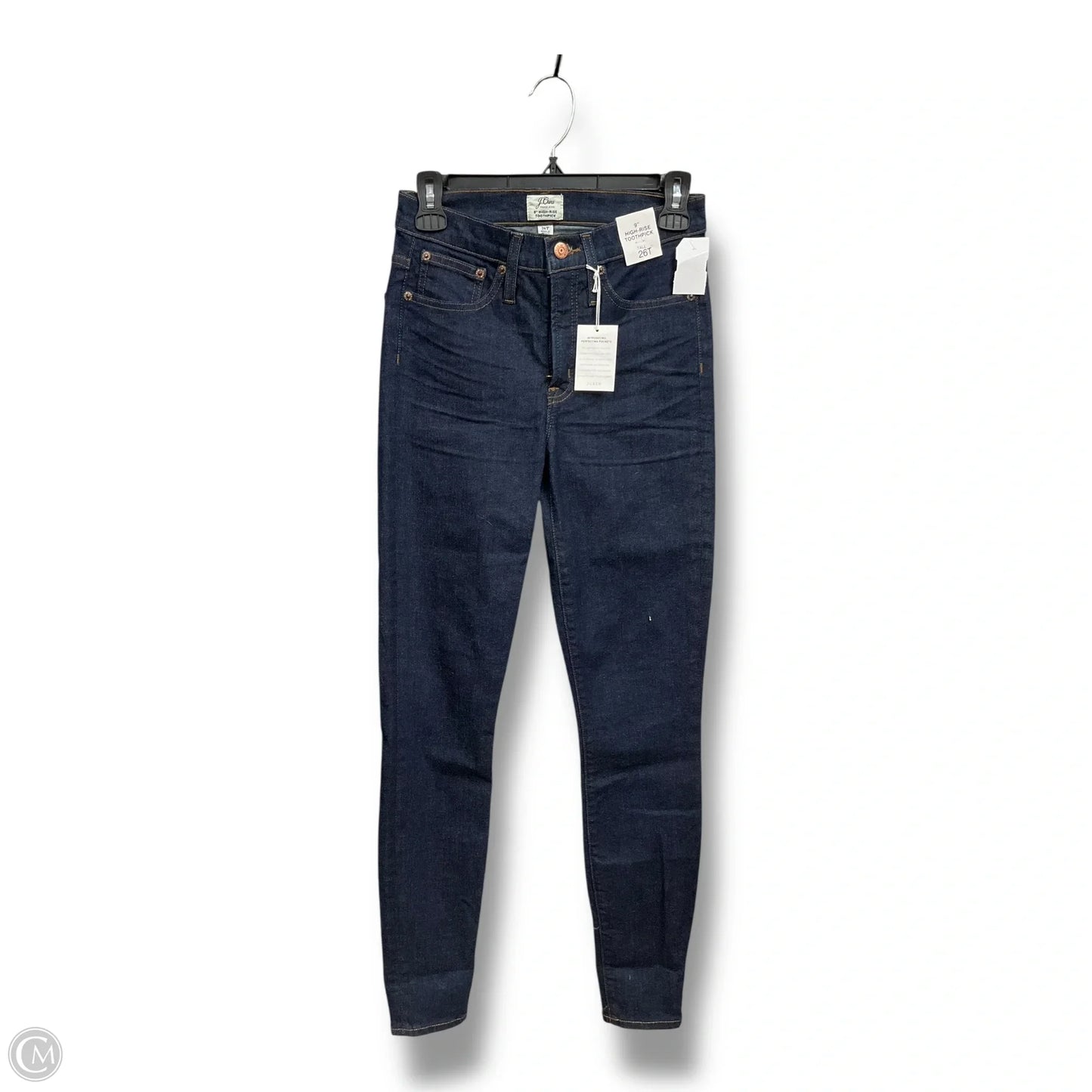 Jeans Skinny By J. Crew In Blue Denim, Size: 4