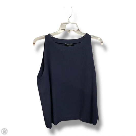 Top Sleeveless Basic By Ann Taylor In Navy, Size: Xlp