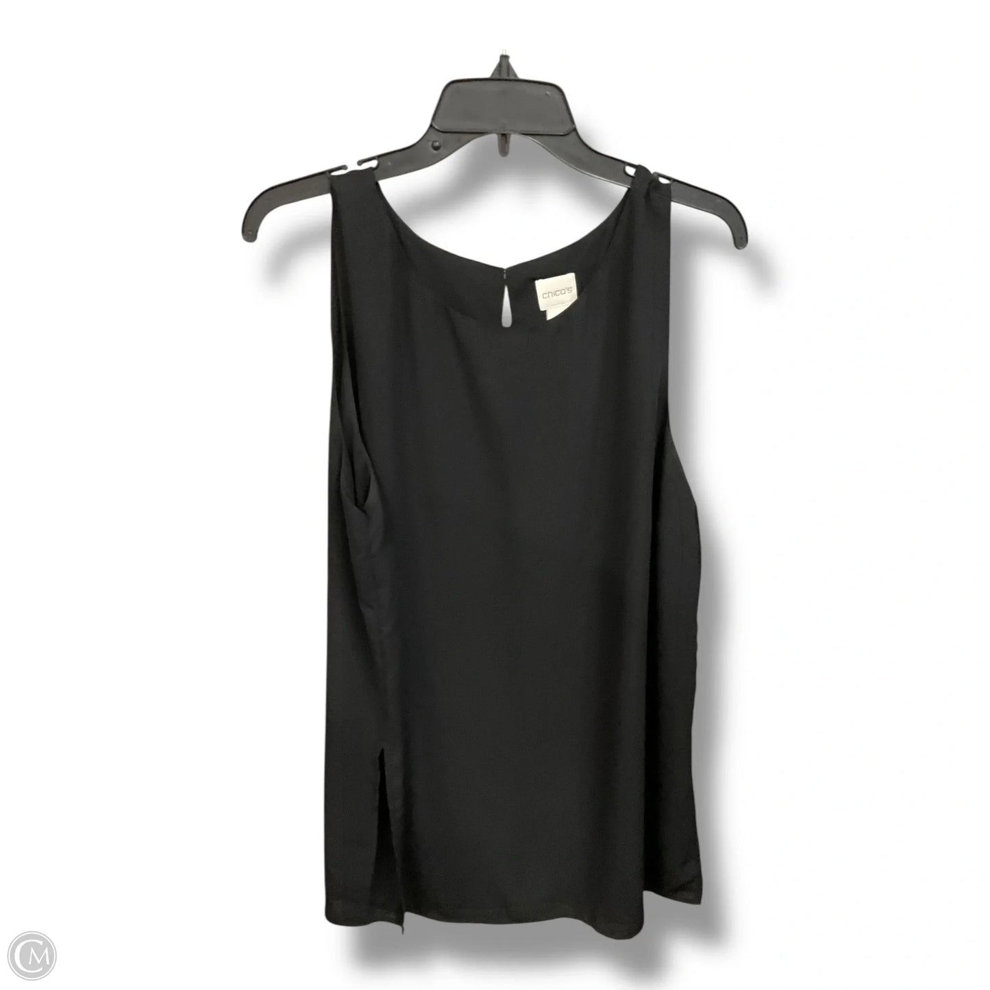 Blouse Sleeveless By Chicos In Black, Size: Xl