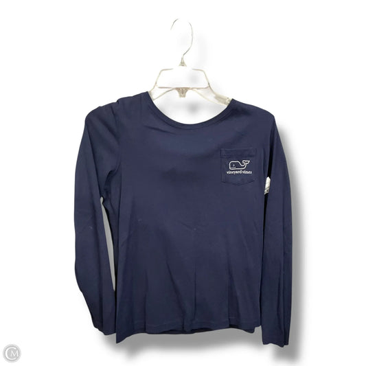 Top Long Sleeve Basic By Vineyard Vines In Blue, Size: Xs