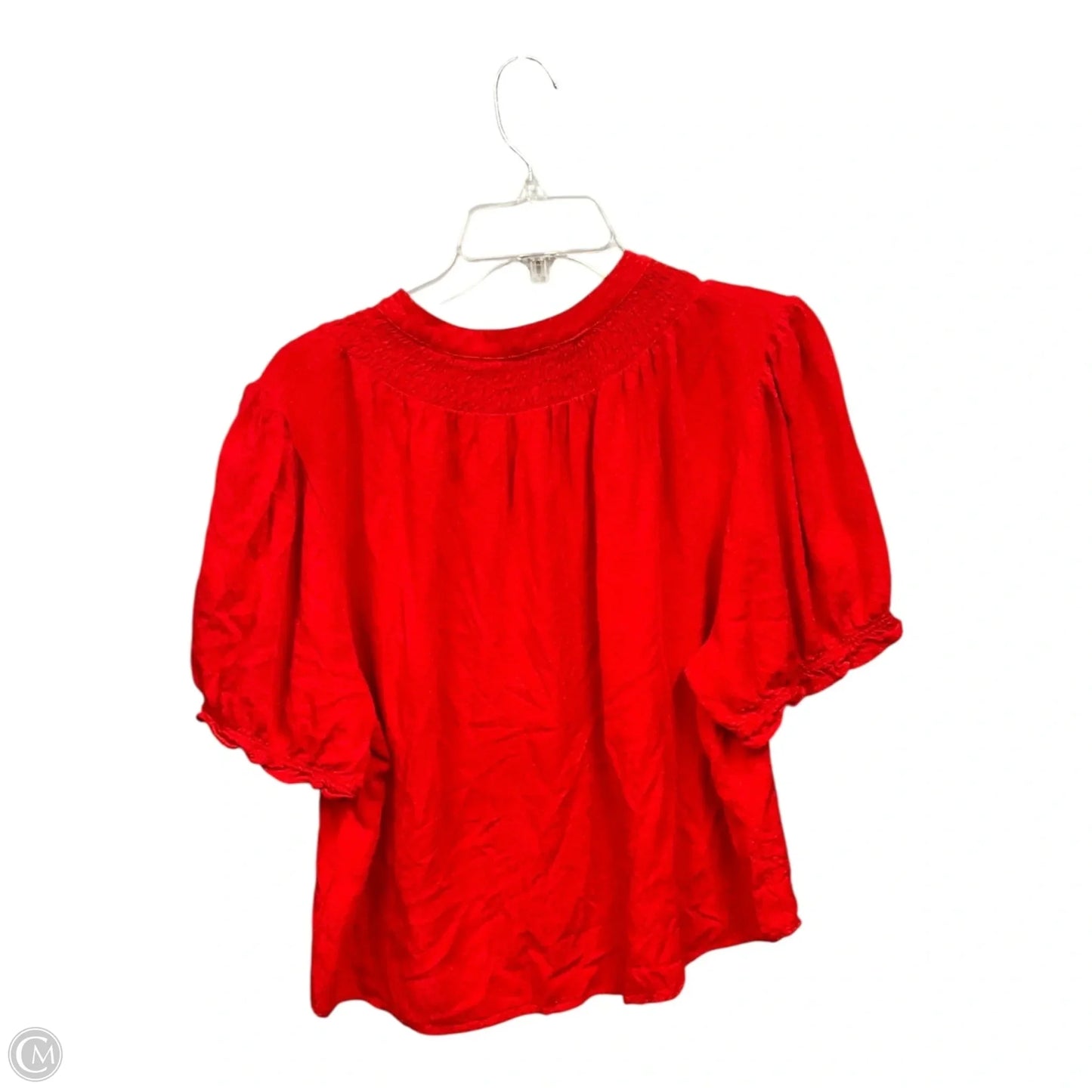 Top Short Sleeve Basic By Draper James In Red, Size: Xxl