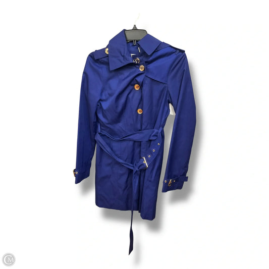 Coat Raincoat By Michael By Michael Kors In Blue, Size: Xs