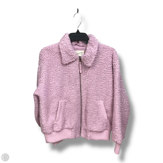 Jacket Faux Fur & Sherpa By Universal Standard In Pink, Size: S