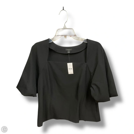 Top Short Sleeve Basic By Ann Taylor In Black, Size: 12
