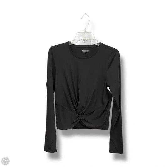 Athletic Top Long Sleeve Crewneck By Athleta In Black, Size: S