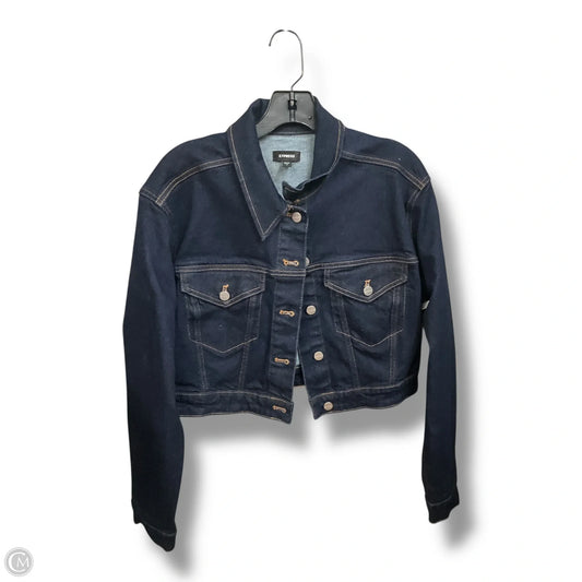 Jacket Denim By Express In Blue Denim, Size: M