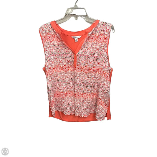 Top Sleeveless By Croft And Barrow In Peach, Size: Xl