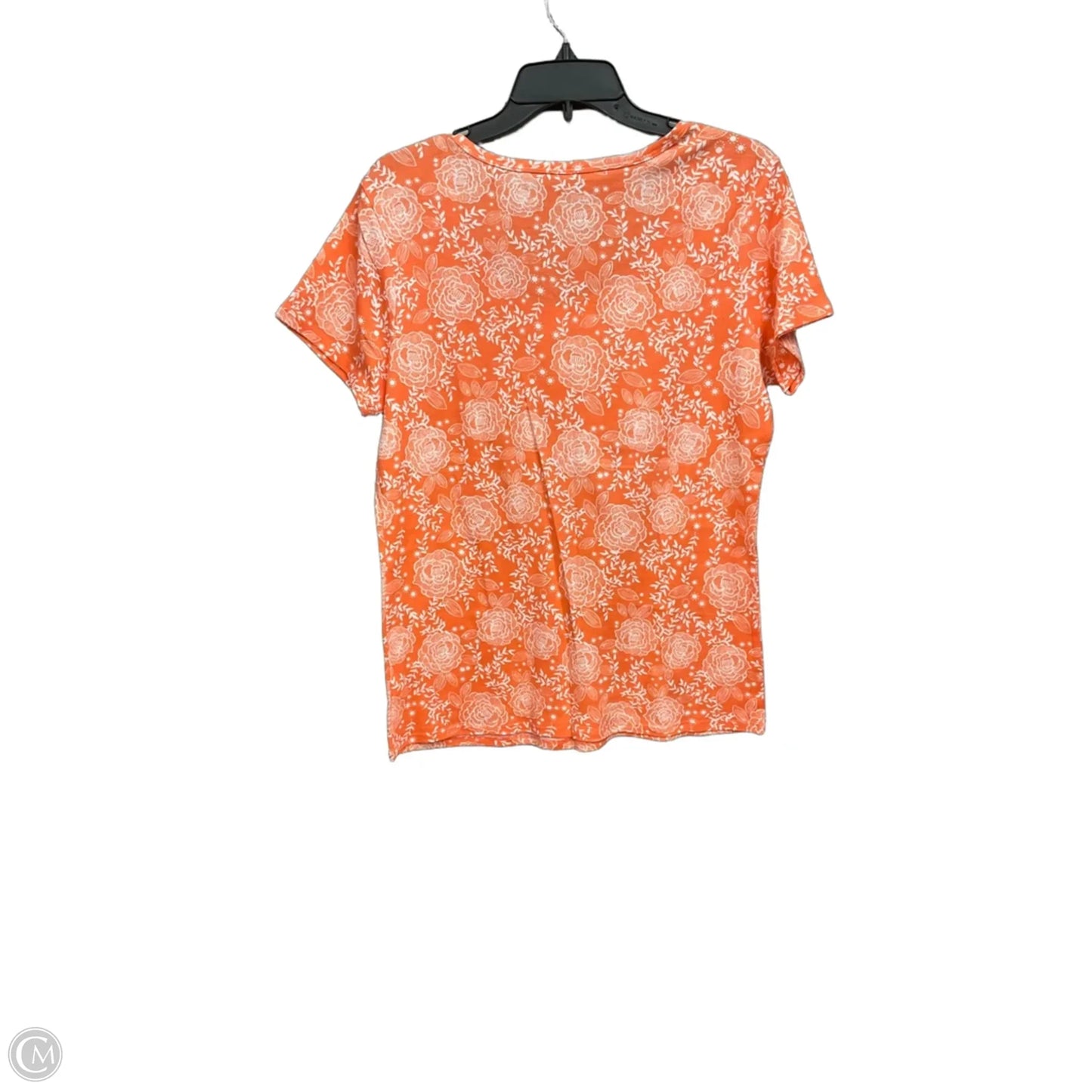Top Short Sleeve By Falls Creek In Peach, Size: Xl