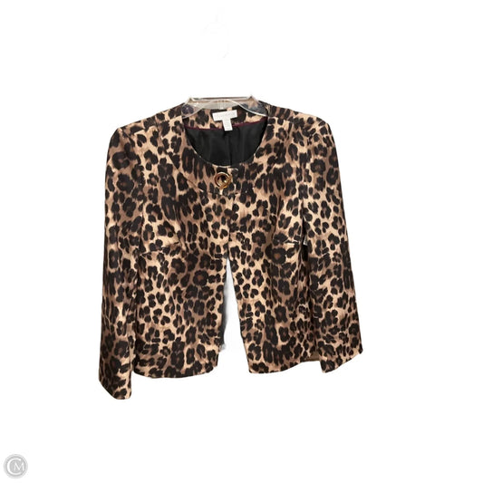 Blazer By Charter Club In Animal Print, Size: Xs