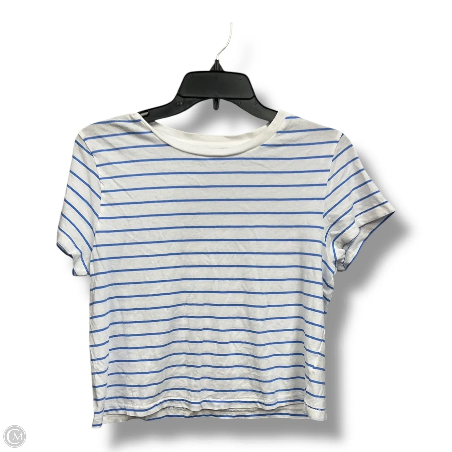 Top Short Sleeve Basic By Universal Thread In Striped Pattern, Size: M
