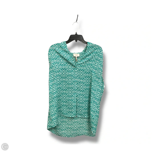 Blouse Sleeveless By Shelli Segal In Teal, Size: L