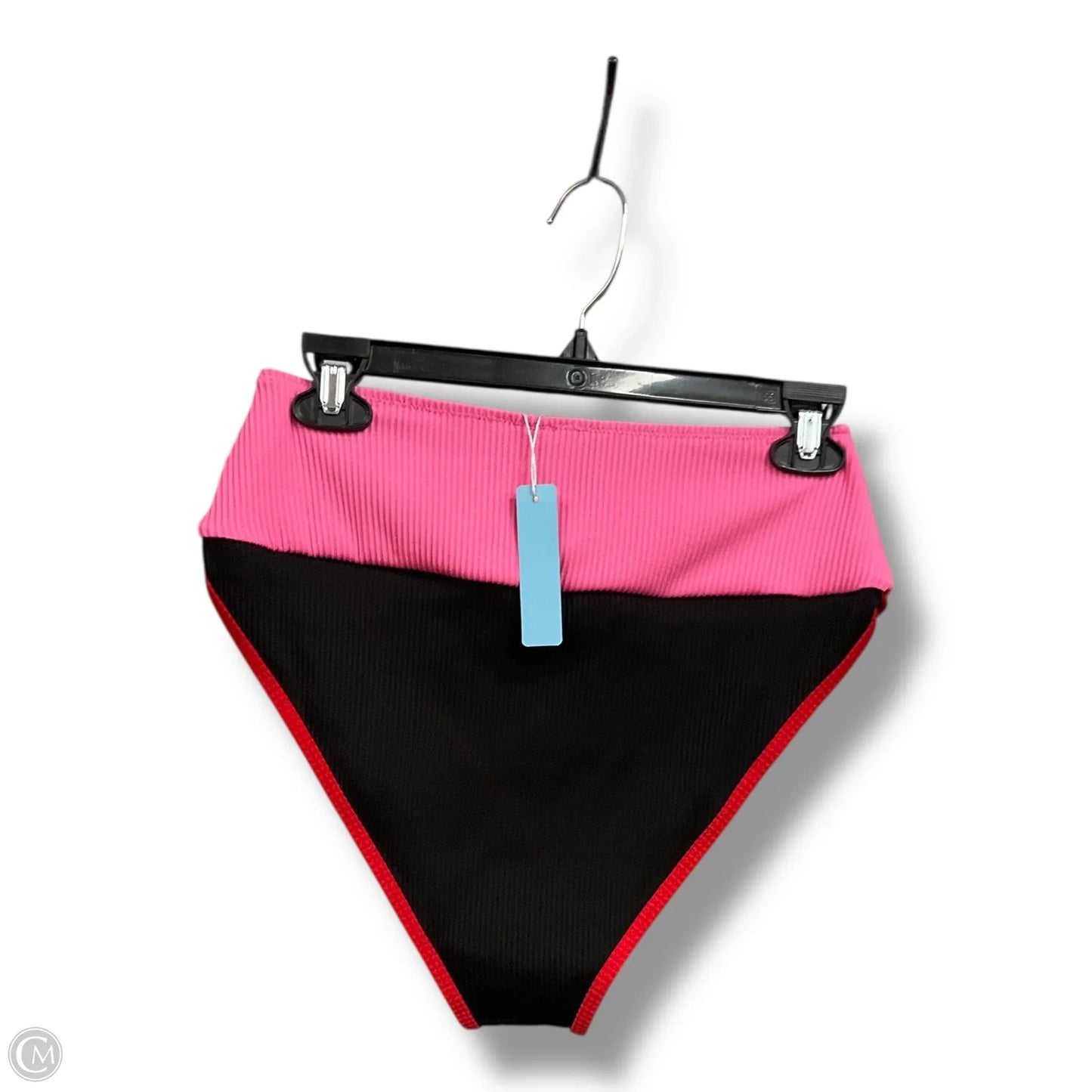 Swimsuit 2pc By Cme In Black & Pink, Size: M