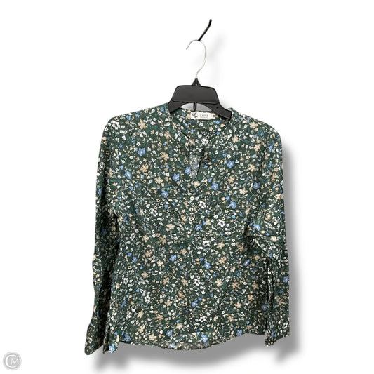 Blouse Long Sleeve By Carve Designs In Green, Size: S