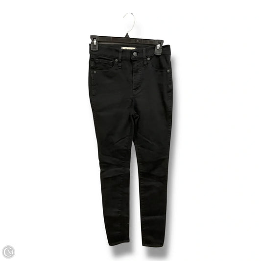 Jeans Skinny By Madewell In Black Denim, Size: 4