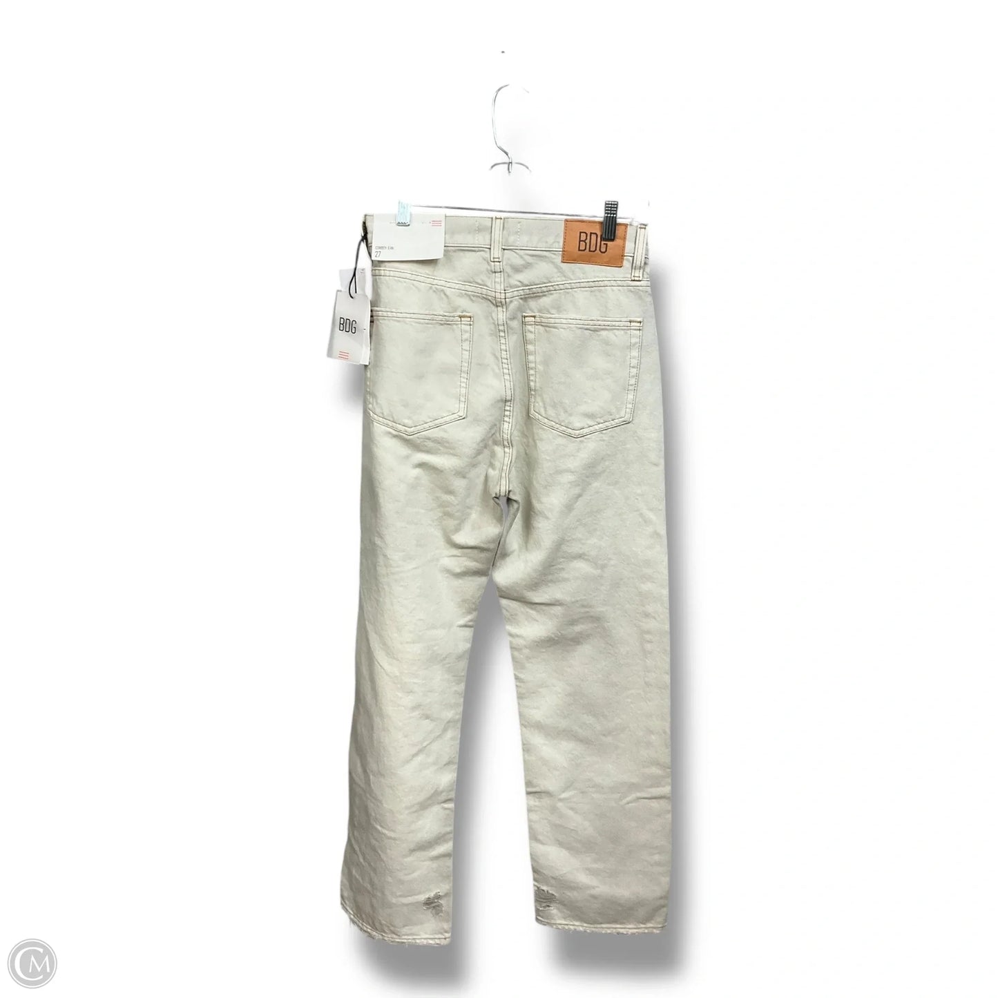 Jeans Straight By Bdg In Cream Denim, Size: 4