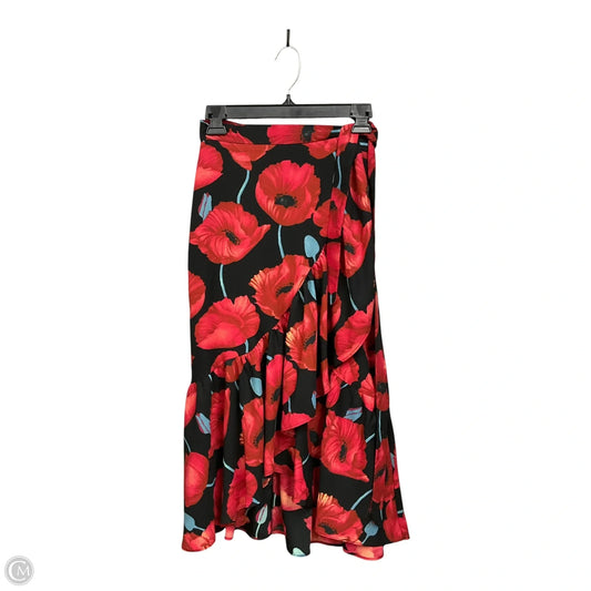 Skirt Midi By H&m In Floral Print, Size: S