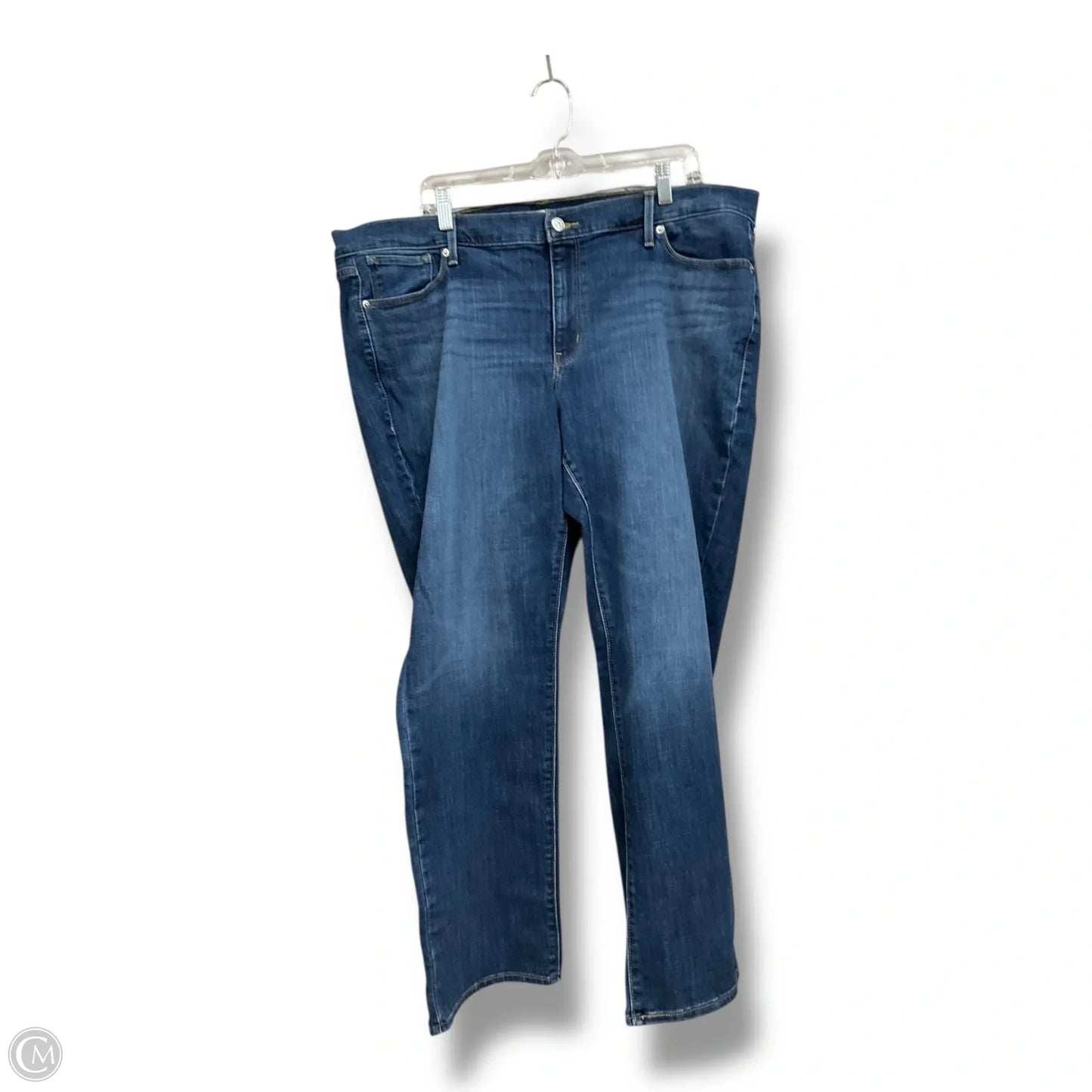 Jeans Straight By Levis In Blue Denim, Size: 20