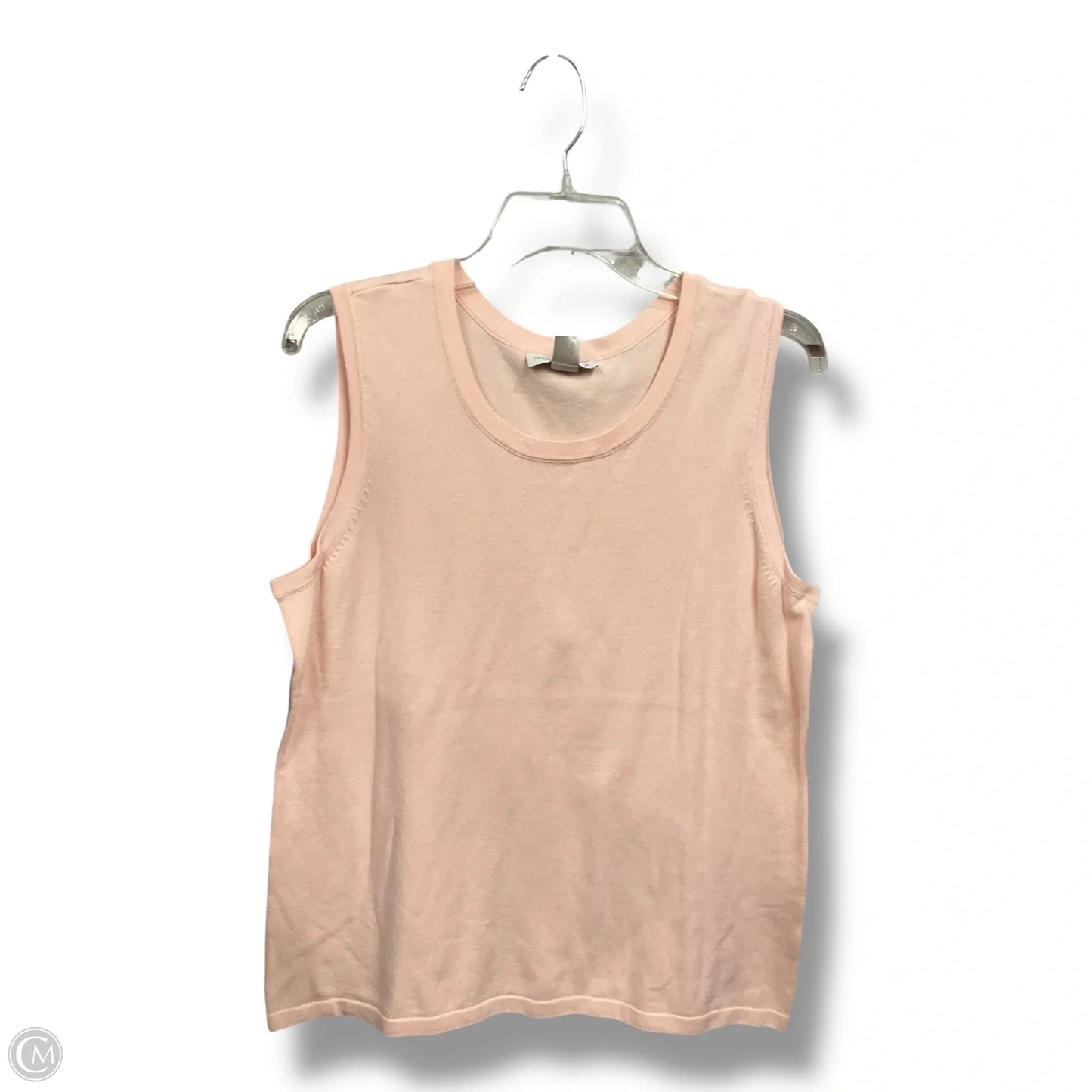 Top Sleeveless Basic By Christopher And Banks In Pink, Size: L