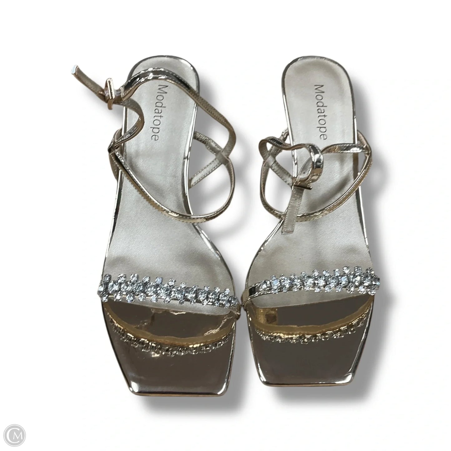 Shoes Heels Stiletto By Clothes Mentor In Silver, Size: 8