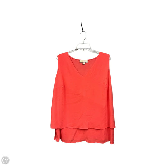 Blouse Sleeveless By Michael By Michael Kors In Coral, Size: 2x