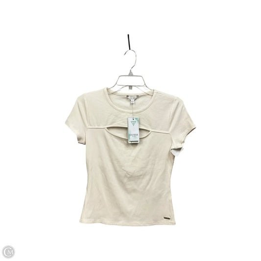 Top Short Sleeve Basic By Guess In Cream, Size: M