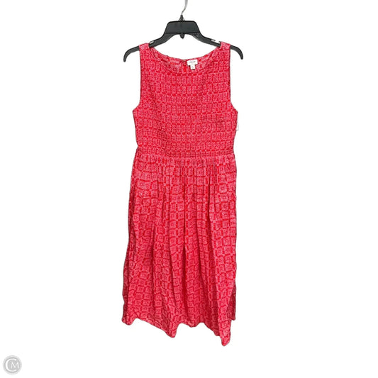 Dress Casual Maxi By J. Crew In Red, Size: L
