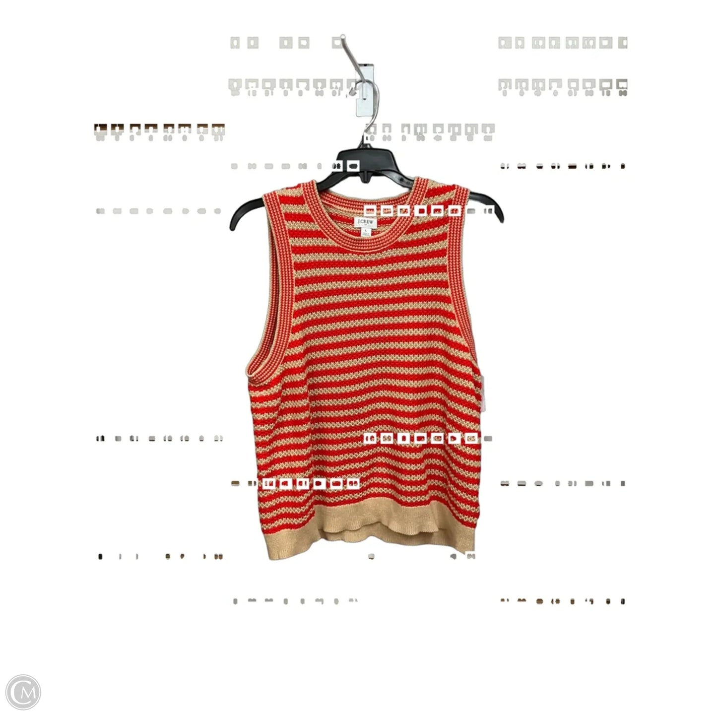 Top Sleeveless By J. Crew In Striped Pattern, Size: L