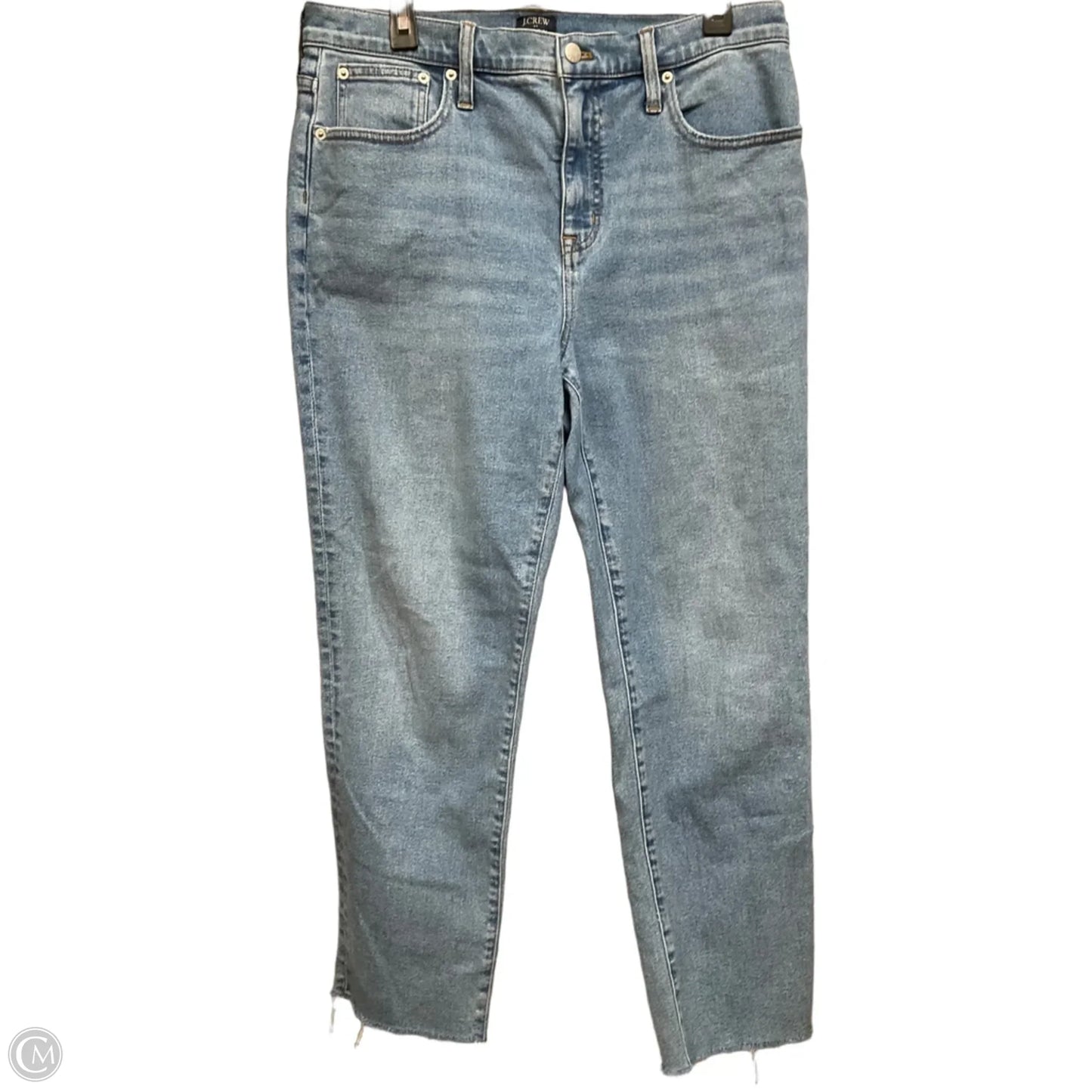 Jeans Straight By J. Crew In Blue Denim, Size: 12