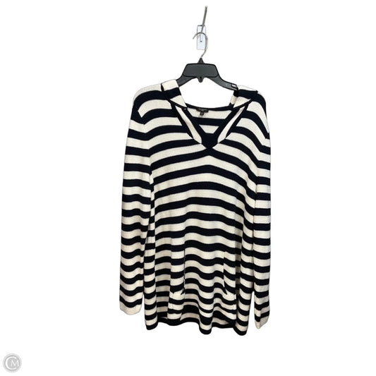Sweater By Talbots In Striped Pattern, Size: 3x