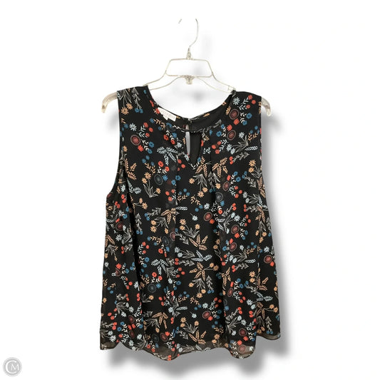 Top Sleeveless By Clothes Mentor In Floral Print, Size: 2x