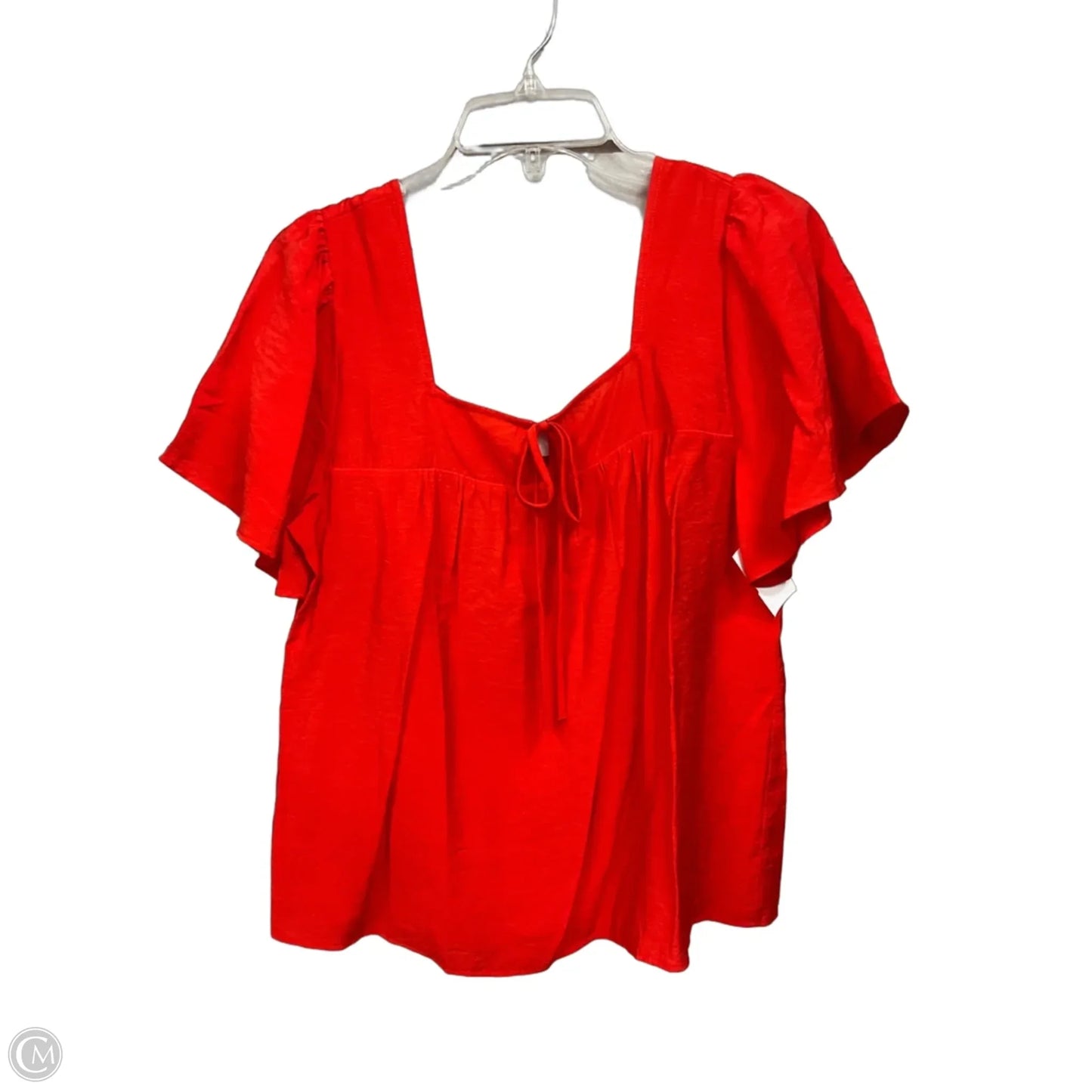 Top Short Sleeve By Loft In Orange, Size: M