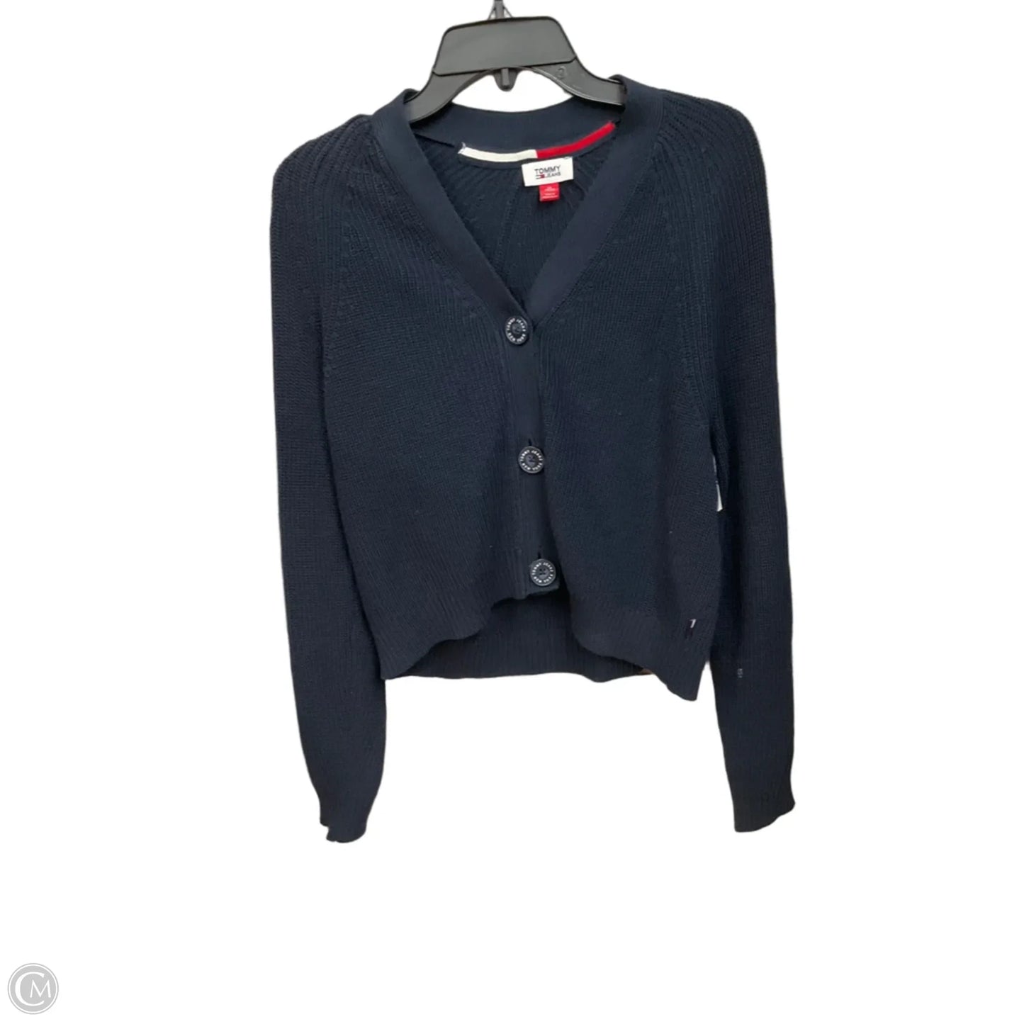 Cardigan By Tommy Hilfiger In Blue, Size: Xs