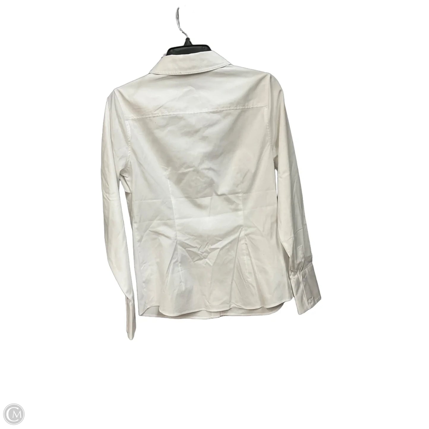 Blouse Long Sleeve By Express In White, Size: M