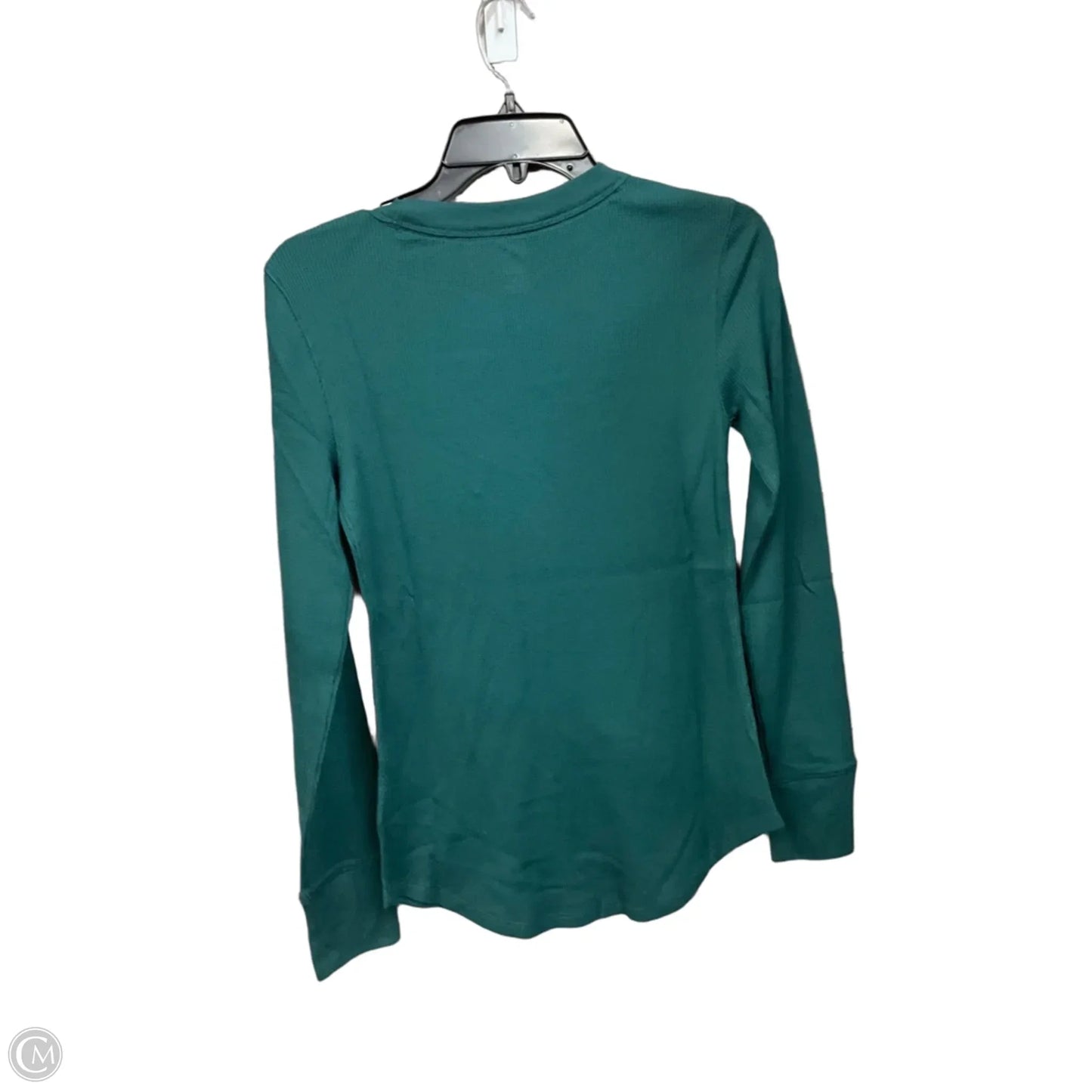 Top Long Sleeve Basic By Gap In Green, Size: S