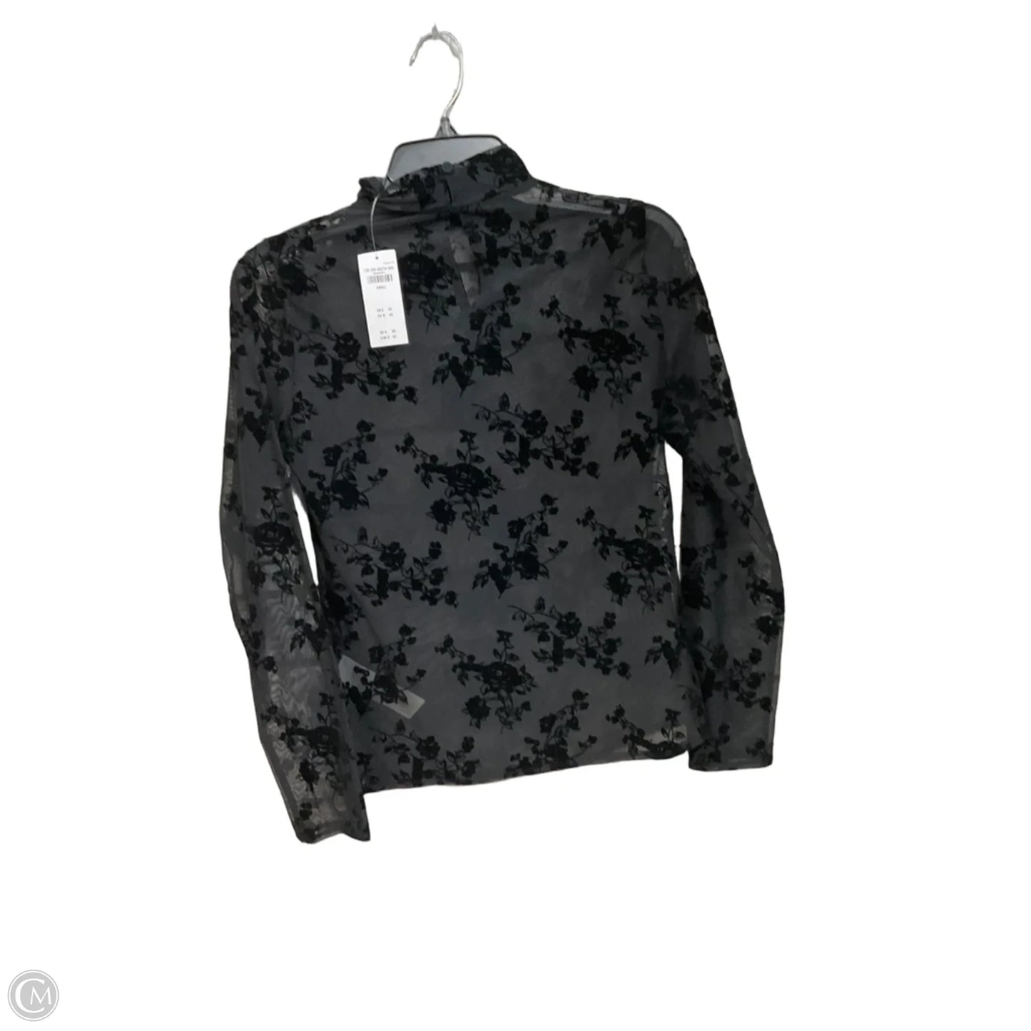 Top Long Sleeve By Abercrombie And Fitch In Black, Size: S